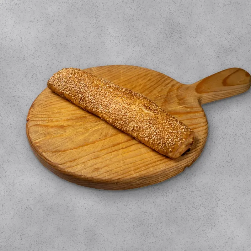 Sesame-crusted savory roll